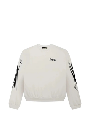 HELLSTAR crew-neck sweatshirt - White