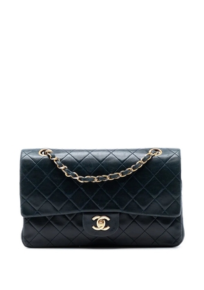 CHANEL Pre-Owned 1989-1991 Medium Classic Lambskin Double Flap shoulder bag - Blue