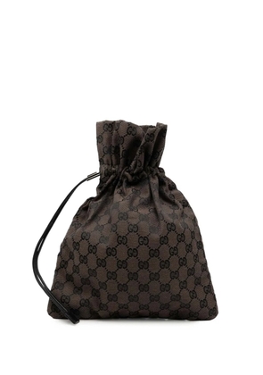 Gucci Pre-Owned 2000-2015 GG Canvas Drawstring pouch - Brown