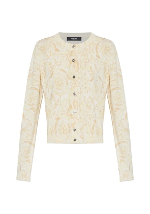 Versace patterned buttoned cardigan - Neutrals
