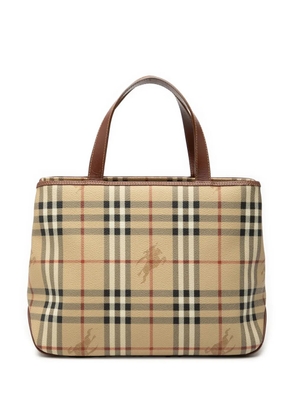 Burberry Pre-Owned 2000-2017 Haymarket Check Coated Canvas tote bag - Brown