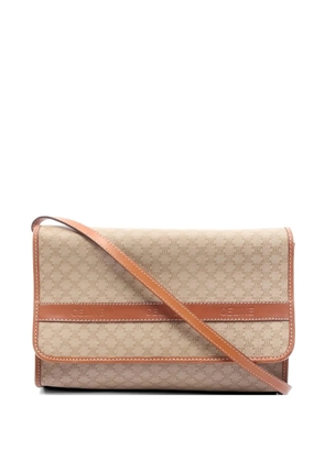 Celine Pre-Owned 2000s Triomphe patterned shoulder bag - Neutrals