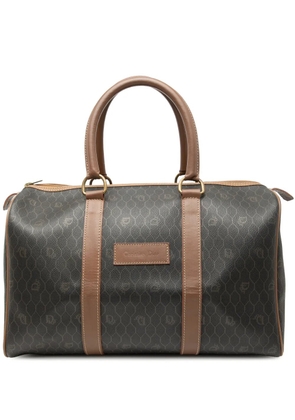 Christian Dior Pre-Owned 20th Century Honeycomb Coated Canvas boston bag - Black