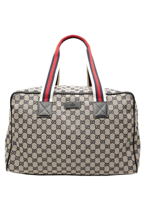 Gucci Pre-Owned 2000-2015 GG Canvas Web travel bag - Brown