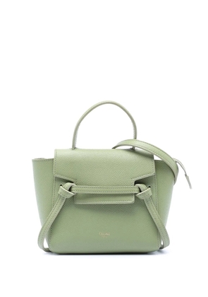 Celine Pre-Owned 2021 Pico Grained Calfskin Belt Bag satchel - Green