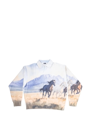 KITH horse-print sweatshirt - Blue