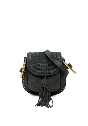 Chloé Pre-Owned 2016 Small Suede Braided Hudson crossbody bag - Green