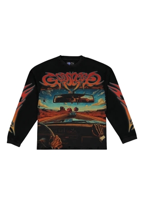 GODSPEED On The Run long-sleeve graphic T-shirt - Black