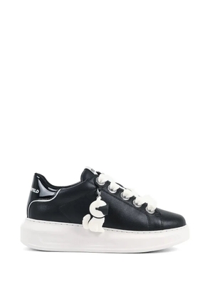 Karl Lagerfeld dog-charm lace-up sneakers - Black
