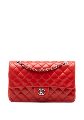 CHANEL Pre-Owned 2011 Medium Classic Lambskin Double Flap shoulder bag - Red