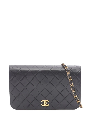 CHANEL Pre-Owned 1994-1996 CC Quilted Lambskin Full Flap shoulder bag - Black