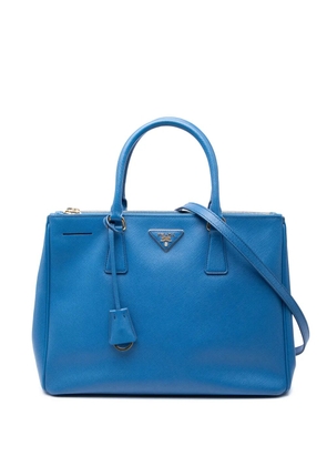 Prada Pre-Owned 2010-2026 Medium Saffiano Lux Galleria Double Zip satchel - Blue