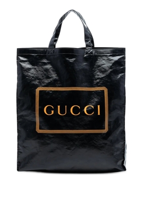 Gucci Pre-Owned 2016-2026 PVC Coated Canvas Logo Montecarlo tote bag - Black