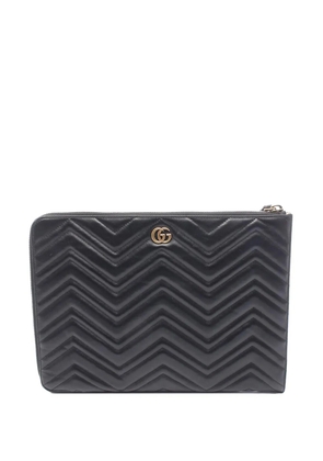Gucci Pre-Owned 2016-2026 GG Marmont Portfolio clutch bag - Black
