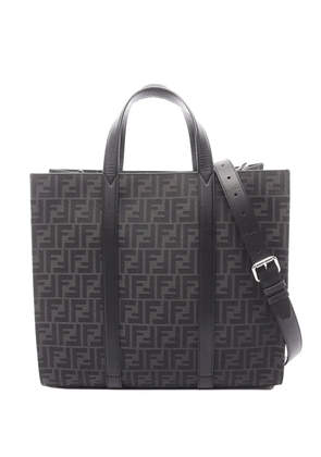 Fendi Pre-Owned 2000-2010 Large Zucca Canvas Shopper Tote satchel - Black