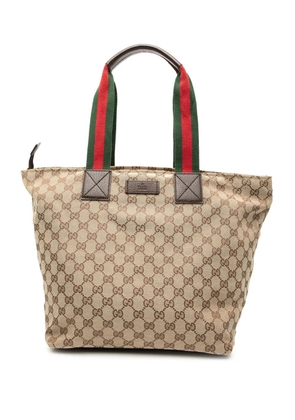 Gucci Pre-Owned 2000-2015 GG Canvas Web tote bag - Brown