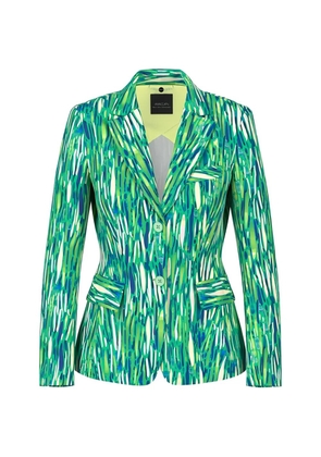 MARCCAIN Scuba lapel printed blazer - Green