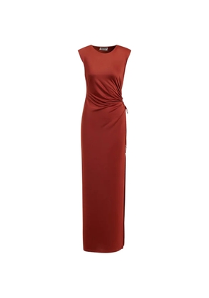Essentiel Antwerp ruched-side maxi dress - Orange