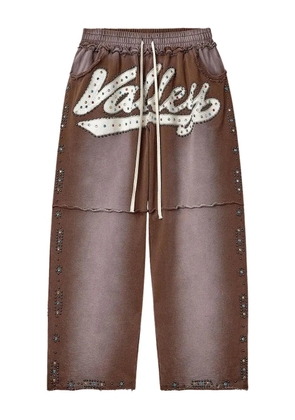 Vale jewelled track pants - Brown