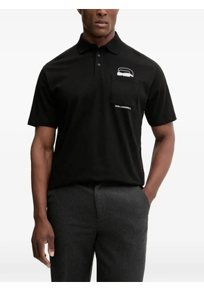 Karl Lagerfeld pocket-detail polo shirt - Black
