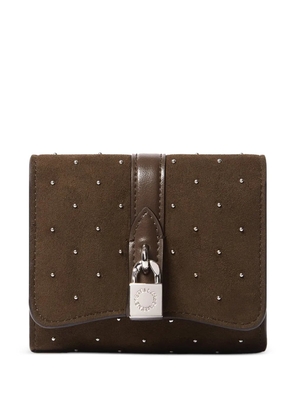Stella McCartney stud-embellished wallet - Brown