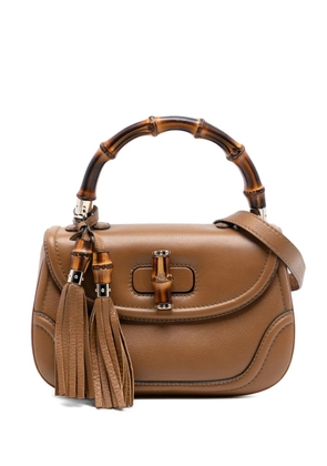 Gucci Pre-Owned 2016-2026 Medium Leather New Bamboo satchel - Brown