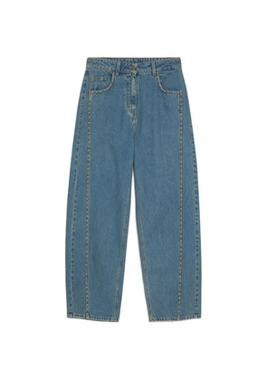 Momoni Thomas studded boyfriend jeans - Blue