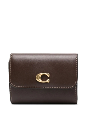 Coach logo-plaque fold wallet - Brown