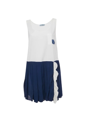 Prada Pre-Owned logo-print mini dress - White