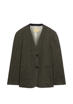 Momoni Mary micro-pinstripe jacket - Brown