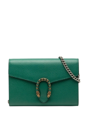 Gucci Pre-Owned 2016-2026 Leather Dionysus Wallet on Chain crossbody bag - Green