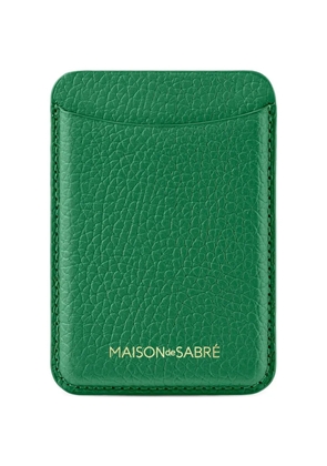 MAISON de SABRÉ leather MagSafe wallet - Green