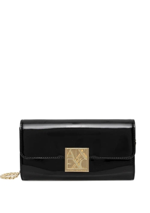 Armani Exchange logo-detail wallet - Black