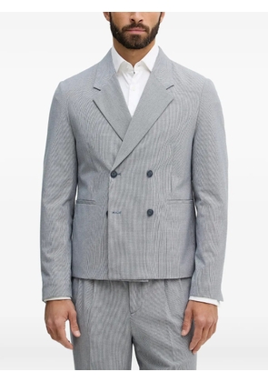 Lindbergh double-breasted patterned suit - Grey