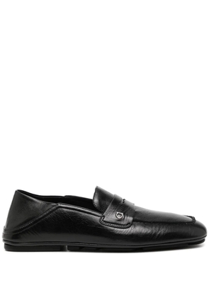 Ferragamo leather loafers - Black