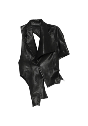 YEHUAFAN button draped jacket - Black
