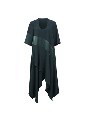 Kenzo Pre-Owned asymmetric-hem midi dress - Green