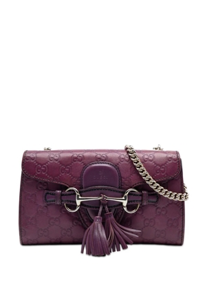 Gucci Pre-Owned 2016-2025 Small Guccissima Emily crossbody bag - Purple