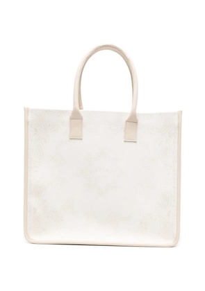 Eleventy paisley-pattern tote bag - Neutrals
