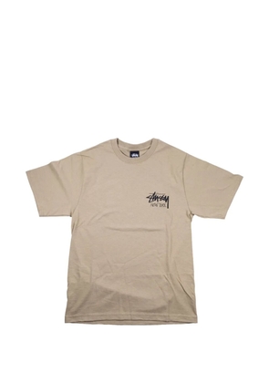 Stüssy logo-print T-shirt - Neutrals