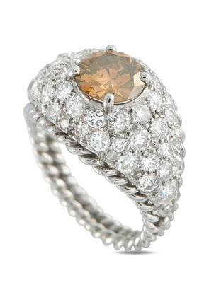 LB Exclusive diamond twisted-effect ring - Silver