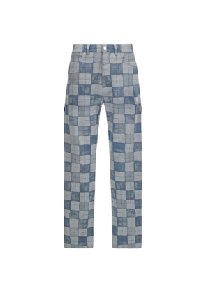 AMIRI check-pattern carpenter jeans - Blue