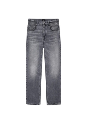 ANINE BING Kate washed-effect jeans - Grey