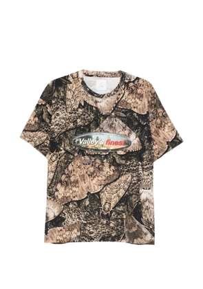 ROA Senter printed T-shirt - Brown