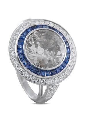 LB Exclusive diamond and sapphire ring - Silver