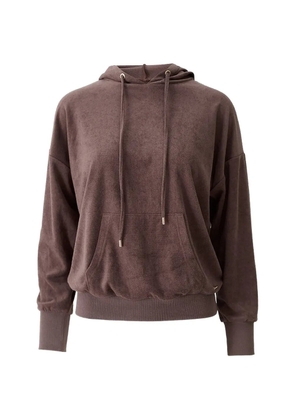 Melissa Odabash hooded kangaroo pocket sweatshirt - Brown