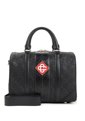 Casablanca mini monogram weekender bag - Black