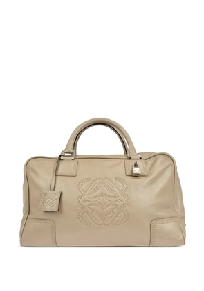 Loewe Pre-Owned 2008 top handle leather tote bag - Neutrals