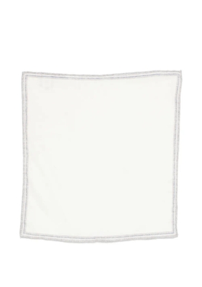 Eleventy border handkerchief - White