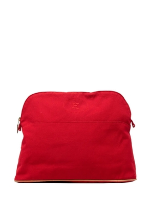 Hermès Pre-Owned 2000-2020 Toile Bolide Trousse De Voyage Pouch GM vanity bag - Red